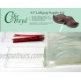 Cybrtrayd 50 4.5-Inch Valentine's Day Lollipop Stick Bundle with 50-Red Twist Ties and 50-Cello Bags