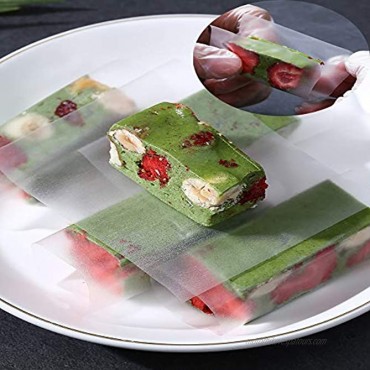 Edible Sticky Rice Paper Nougat Paper 1000 Sheets Candy Chocolate Rice Wrapping Paper 2.36x3.15 inches