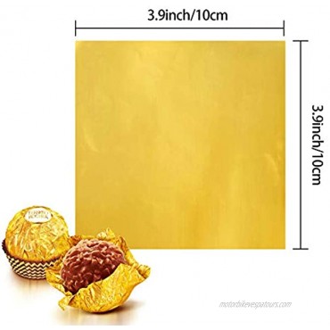 Foil Candy Wrappers 4x4 Aluminum Foil Wrapping Paper for Candy Packaging Decoration960pcs