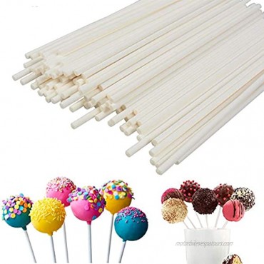 Lollipop Sticks 100Pcs Candy Making Sucker Sticks 6 Inch for Cake Pop ,DIY Homemade Fruit Candy ,Chocolate
