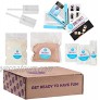 Baketivity Kids Baking Set Meal Cooking Party Supply Kit for Teens Real Fun Little Junior Chef Essential Kitchen Lessons Includes Pre-Measured Ingredients Pudding Towers