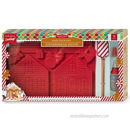 Handstand Kitchen Gingerbread House 5-piece Real Baking Set with Recipes for Kids