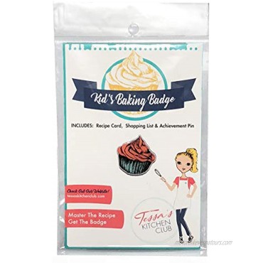 Tessa’s Kitchen Club Kid’s Baking Badge Collectible Pin Collection Recipe Card Cupcake