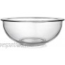Bovado USA 4 Quart Glass Bowl for Storage Mixing Serving Clear Dishwasher Freezer & Oven Safe Glass Easy-Clean 4 QT