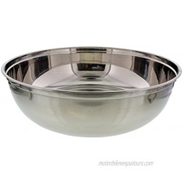 Cheftor 10qt 16 Large Stainless Steel Mixing Bowl for mixing batter kneading dough marinades salads and more!