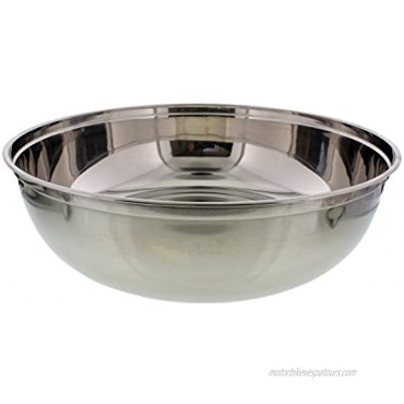 Cheftor 10qt 16 Large Stainless Steel Mixing Bowl for mixing batter kneading dough marinades salads and more!