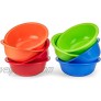 DecorRack 60 oz Plastic Bowls 8 Large Salad Cereal Snack Pasta Serving and Mixing Bowl -BPA Free- Microwave and Dishwasher Safe Assorted Colors Set of 8