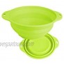 Jovilife Collapsible bowl 71 oz large silicone bowl collapsible bowl outdoor camping,hiking 9 cups silicone mixing bowl 9cups  71oz Green