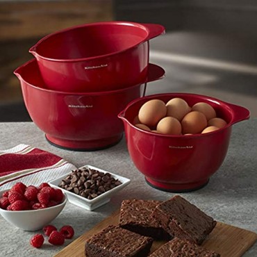 KitchenAid Classic Mixing Bowls Set of 3 Empire Red