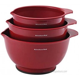 KitchenAid Classic Mixing Bowls Set of 3 Empire Red