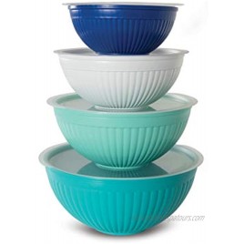 Nordic Ware Covered Bowl Set 8-pc Set of 8 Coastal Colors