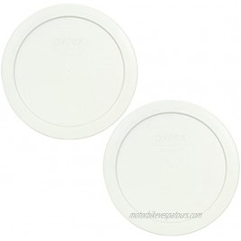 Pyrex 7201-PC Round White 4 Cup Storage Lid for Glass Bowls 2 Pack