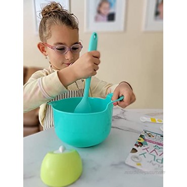 Tovla Jr. Kids Cooking Sets Childrens Measuring Set with Mixing Bowls Timer Measuring Cups Spoons Kitchen Accessories for Boys and Girls Complete Kids Baking Kit Gift Idea