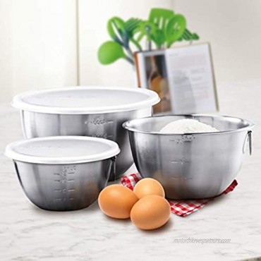 Tovolo Tight Seal Stainless Steel Mixing Bowls with Lids Set of 3