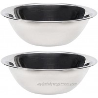 Vollrath 47932 Economy Mixing Bowls Set of 2 1 1 2-Quart Stainless Steel