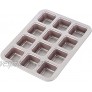 CHEFMADE Brownie Cake Pan 12-Cavity Non-Stick Square Muffin Pan Blondie Bakeware for Oven Baking Champagne Gold
