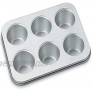 Cuisinart Chef's Classic Nonstick Bakeware 6-Cup Jumbo Muffin Pan Silver