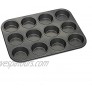 Cupcake Pans,12-Cup Muffin Pans Nonstick Bakeware,Carbon Steel Muffin Tin 12-Cup