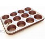 David Burke Kitchen Commerical Weight 12 Cup Muffin Rose Gold Bakeware