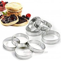 Happy Sales HSMR8 English Muffin Rings Set of 8