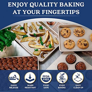 Nonstick Muffin Pan For Baking Large 12-Cup Cupcake Pan Food-Safe Nonstick Easy Release Coating -Durable Warp-Resistant Scratch-Resistant Superior Baking Performance Designed Muffin Tray