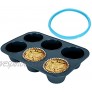 Silicone Muffin Baking Pan Giant Cupcake Tray 6 Cup Large Nonstick Bakeware Jumbo Cake Molds  Tin and Silicone Sealing Ring 6 Quart Compatible with Instant Pot IP Pot Accessories 5  6QT BPA Free