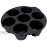 Silicone Muffin Cake Cups 7Cup Non-Stick Muffin Cupcake Tin Muffin Cupcake Tray Baking Mold for 3.5-5.8 L Air Fryer Accessories Chocolate Universal Cake Cups 18cm 21cm