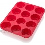 Silicone Nonstick 12 Cups Muffin Pan Cupcake tray Cake Baking Mold BPA Free- Easy Clean Dishwasher and Microwave Safe By MEKBOK