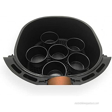 StyleMbro Air Fryer Muffin Pan Single Mini Individual 3.1 Nonstick Teflon Coated for Baking Muffin Donut Tart Cupcake Accessory Aluminum Carbon Steel Muffin 3