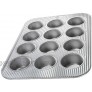 USA Pan Bakeware Cupcake and Muffin Pan Nonstick Quick Release Coating 12-Well Aluminized Steel