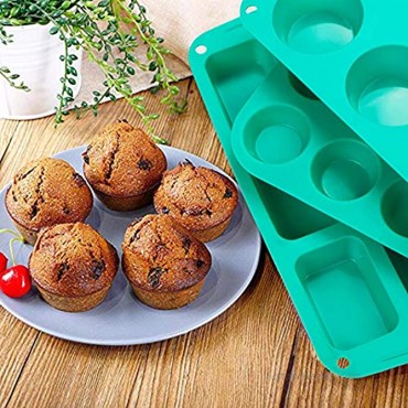 Webake Silicone Baking Pans Set of 3 Silicone Bakeware Silicone Muffin Pan Mini Cupcake Pan Mini Brownie Pan Silicone Molds Cake Baking Tray Combo Set