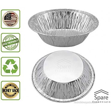120 Pack Pie Pans 5 Inch Disposable Pie Tins Aluminum Pie Pans Foil Tart Pans used for Baking Storage and Reheating Pies Tart and Quiche by Spare Essentials