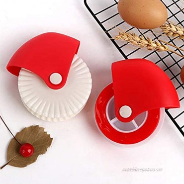 2Pie Crust Protector Shield Pastry Wheel Decorator and Pastry Wheel Cutter ,Adjustable Silicone Pie Crust Shield Cover Kitchen Tool for Baking Pie Pizza Fit 8-11.4 Inch Pies