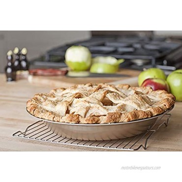 360 Stainless Steel Pie Pan Handcrafted in the USA 5 Ply Surgical Grade Stainless Bakeware Dishwasher Safe Professional Grade Use as Baking Pan Roasting Pan 10 Diameter