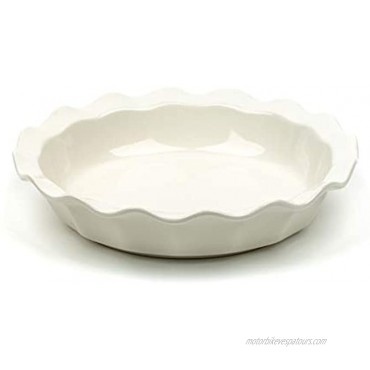 B-FODGE Ceramic Pie Dish Simple Classy 9 Inch Pie Dish For Baking & Serving Our Ceramic Pie Pans Have Wavy Edges To Create Beautiful Crunchy Crusts Cream