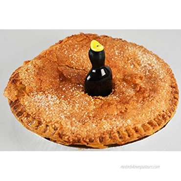 HOME-X Pie Bird Steam-Releasing Tool For Baking Pie Bird Funnel Black 3.75 L