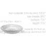 KitchenDance 11 Large Disposable Aluminum Pie Pan #2411 10