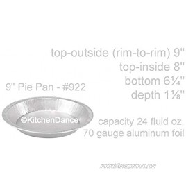 KitchenDance 9 Smoothwall Disposable Pie Pans #922 10