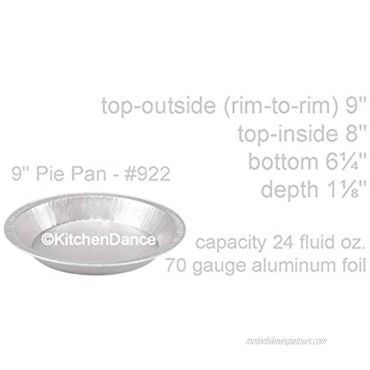 KitchenDance 9 Smoothwall Disposable Pie Pans #922 10