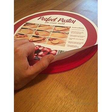 Perfect Pastry Pie Crust Mold for 8 9 and 10 Pans Cherry Red