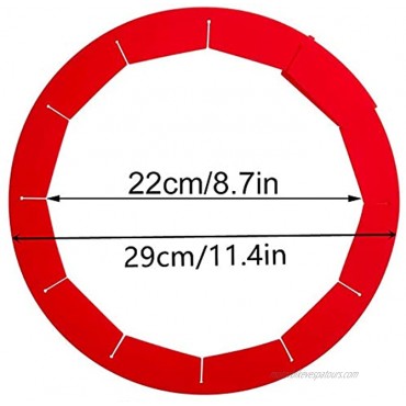 WAYTOSUC 2PCS Adjustable Pie Crust Shield Red Silicone Pie Protectors Pies Quiches Pizza Cover,Baking Accessories Kitchen Tool Fit 8-11.4 Inch Pies Red 2