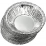 250 Pcs Disposable Kitchen Baking Circular Egg Tart Tins Cake Cups Mould Makers Cake Cups Foil Tart Pie Pans Silver