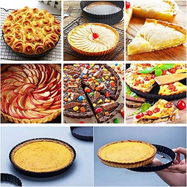 9 Inch Tart Pan,Removable Bottom Quiche Pans,Non-Stick Quiche Pan,Non-Stick Tart Dish Pan,Non-Stick Pie Tart Baking Dish Pan for Oven Baking Cooking