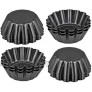 DS. DISTINCTIVE STYLE Non-Stick Mini Tart Pans Set of 12 Pieces 2.56-Inch Top Diameter Individual Round Muffin Pan Baking Moulds