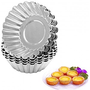 2 Pack 22cm/ 8.5Inch CNSSKJ Non-Stick Round Fluted Tart Tins/Quiche Tart Pans with Loose Bases 