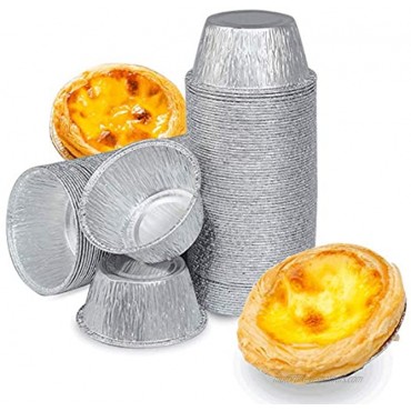 Ramekins Muffin Cups300PCS,Disposable Baking Cups,Aluminum Foil Egg Tart Pie Tins Pans Molds For Baking
