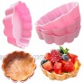 Sakolla Mini Tart Pan Sets Set of 8 Silicone Pie Pans Cupcake Pan Molds for Cheese Cakes Desserts Pudding Fruits Pie Pastry Snack Egg Tart Ice Gream（Cupcake Liner）