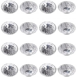 Utoolmart 250 Pcs Disposable Kitchen Baking Circular Egg Tart Mould Tins Cake Cups Mould,Cake Cups Foil Tart Pie Pans Silver，Gifts for Christmas