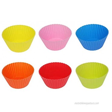 Utoolmart Reusable Silicone Cupcake Molds Small Baking Cups Nonstick 24 pcs，Gifts for Christmas