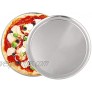 2 Pack Pizza Baking Pan Pizza Tray -13 Inch Aluminum Pizza Pan Round Pizza Baking Sheet Oven Tray Nonstick & Healthy Bakeware for Oven Baking
